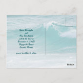 Zwei Sand Dollars Foto Save the Date Postkarten (Rückseite)