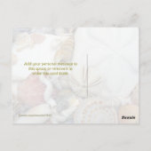 Zwei Sand Dollars leere Postkarte (Rückseite)