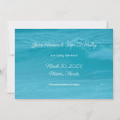 Zwei SandDollars Foto Save the Date flache Karten (Rückseite)