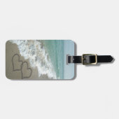 Zwei Sandhörer am Strand Gepäckanhänger (Vorderseite horizontal)