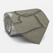 Zwei Sandhörer am Strand Krawatte (Gerollt)