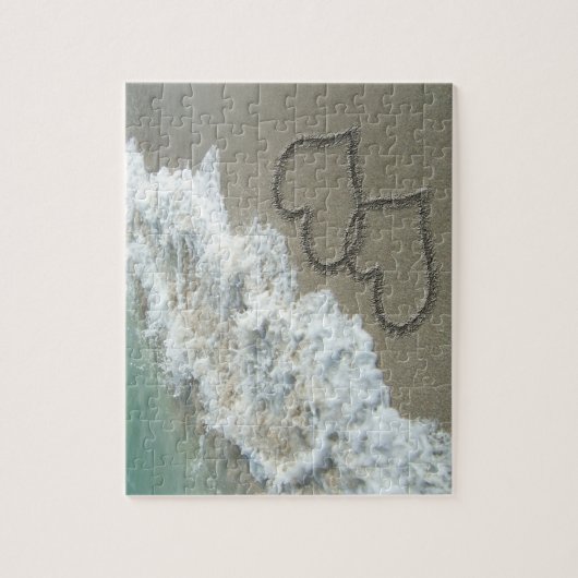 Zwei Sandhörer am Strand Puzzle (Vertikal)