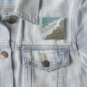 Zwei Sandhörer am Strand, romantischer Ozean Button (Beispiel)