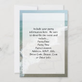 Zwei Sandhörer am Strand, romantischer Ozean Einladung (Rückseite)