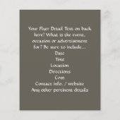 Zwei Sandhörer am Strand, romantischer Ozean Flyer (Hinten)