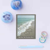 Zwei Sandhörer am Strand, romantischer Ozean Flyer (Einzeln)