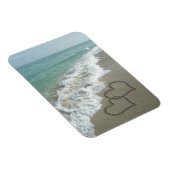 Zwei Sandhörer am Strand, romantischer Ozean Magnet (Rechte Seite)