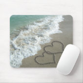 Zwei Sandhörer am Strand, romantischer Ozean Mousepad (Mit Mouse)