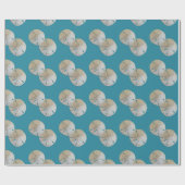 Zwei Sandstreifen in Dollar Geschenkpapier (Flach)