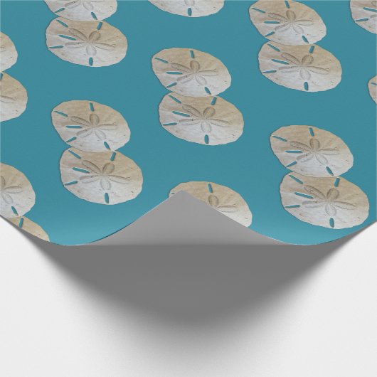 Zwei Sandstreifen in Dollar Geschenkpapier (Ecke)