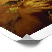 Zwei Satyren (Öl auf Tafel) Poster (Ecke)