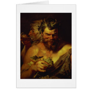 Zwei Satyrs (Öl auf Platte)