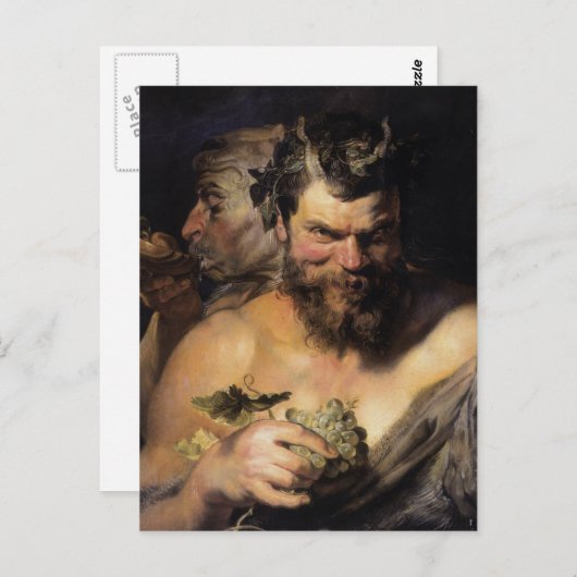 Zwei Satyrs Postkarte (Vorne/Hinten)