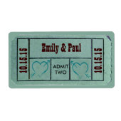 ZWEI Save the Date TICKET zulassen (Vorne)