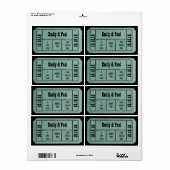 ZWEI Save the Date TICKET zulassen (Vorne)