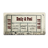 ZWEI Save the Date TICKET zulassen (Vorne)