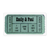 ZWEI Save the Date TICKET zulassen (Vorne)