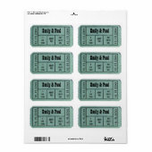 ZWEI Save the Date TICKET zulassen (Vorne)