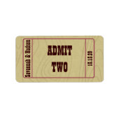 Zwei Save the Date zulassen Adressaufkleber (Vorne)