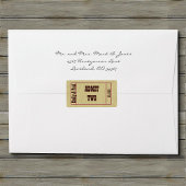 Zwei Save the Date zulassen Adressaufkleber