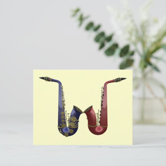 Zwei Saxe Postkarte (Stehend Vorderseite)