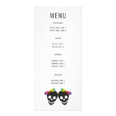 Zwei Schädelbräute, Bows lesbische Hochzeitskarte Werbekarte (Hinten)