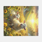 Zwei Schafe Fleecedecke (Vorderseite (Horizontal))