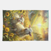 Zwei Schafe Geschirrtuch (Horizontal)