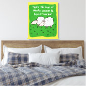 Zwei Schafe im Feld Leinwanddruck (Insitu (Schlafzimmer))