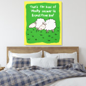 Zwei Schafe im Feld Leinwanddruck (Insitu (Schlafzimmer))