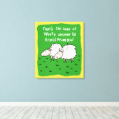 Zwei Schafe im Feld Leinwanddruck (Insitu (Holzboden))