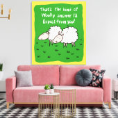 Zwei Schafe im Feld Leinwanddruck (Insitu (Wohnzimmer))