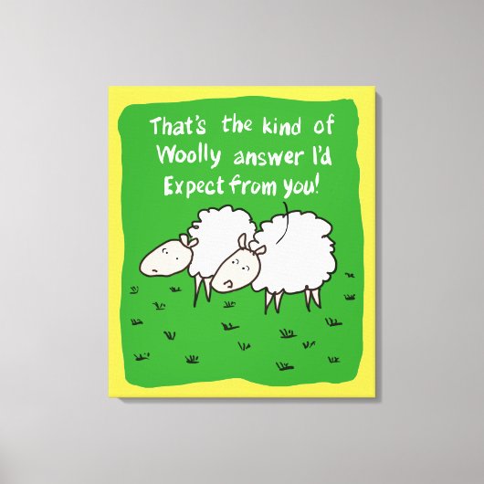 Zwei Schafe im Feld Leinwanddruck (Vorderseite)