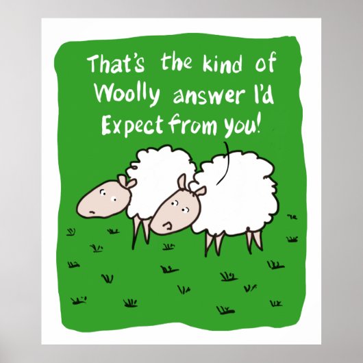 Zwei Schafe im Feld Poster (Vorne)