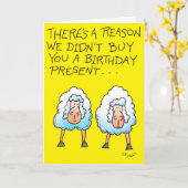 Zwei Schafe Karte (Gelbe Blume)