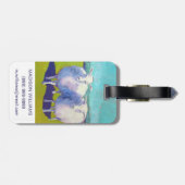 Zwei Schafe vor Ort Gepäckanhänger (Rückseite horizontal)