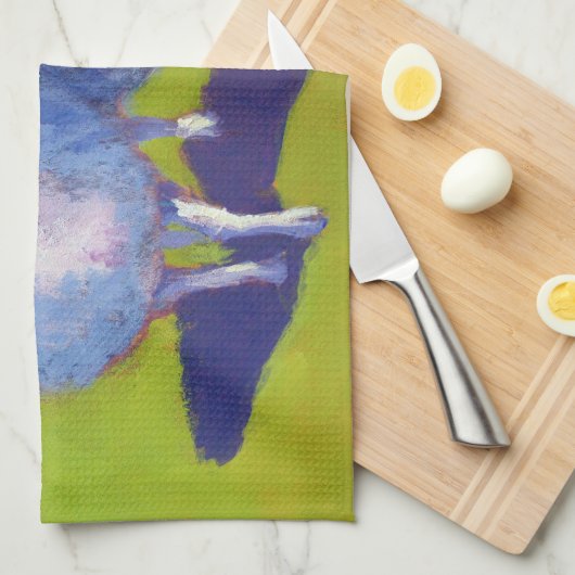 Zwei Schafe vor Ort Handtuch (Viertel Falte)