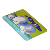 Zwei Schafe vor Ort Magnet (Rechte Seite)