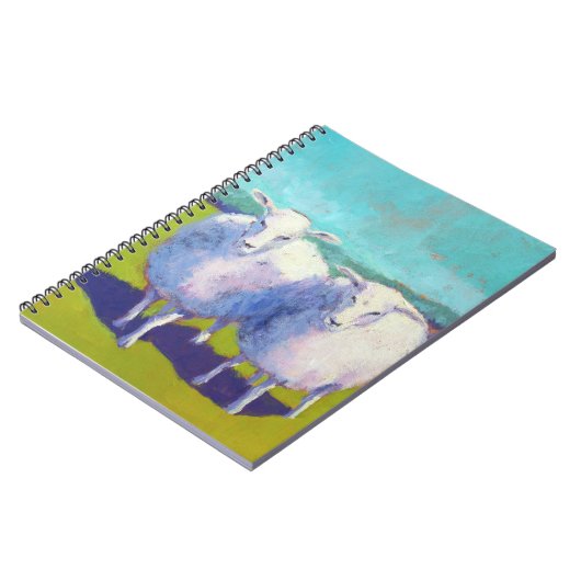 Zwei Schafe vor Ort Notizblock (Linke Seite)