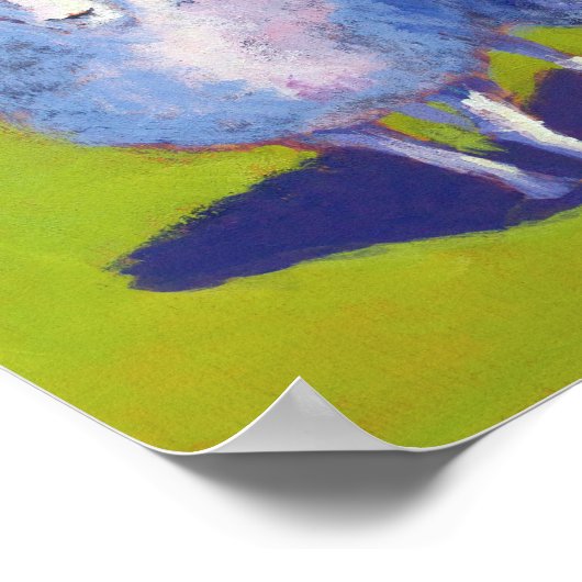 Zwei Schafe vor Ort Poster (Ecke)