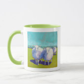 Zwei Schafe vor Ort Tasse (Links)