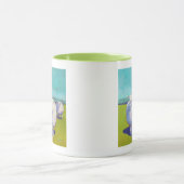 Zwei Schafe vor Ort Tasse (Zentrum)