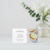 Zwei Schalen Zwiebelsuppe Visitenkarte (Stehend Vorderseite)