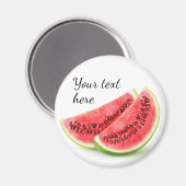 Zwei Scheiben Wassermelone Magnet (Vorderseite/Rückseite)