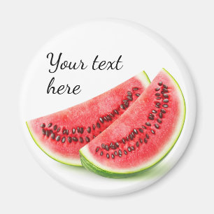 Zwei Scheiben Wassermelone Magnet