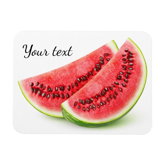 Zwei Scheiben Wassermelone Magnet (Horizontal)