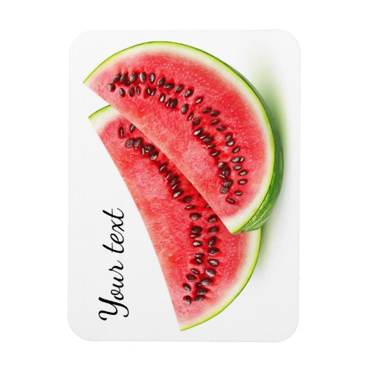 Zwei Scheiben Wassermelone Magnet (Vertikal)