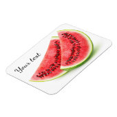 Zwei Scheiben Wassermelone Magnet (Linke Seite)