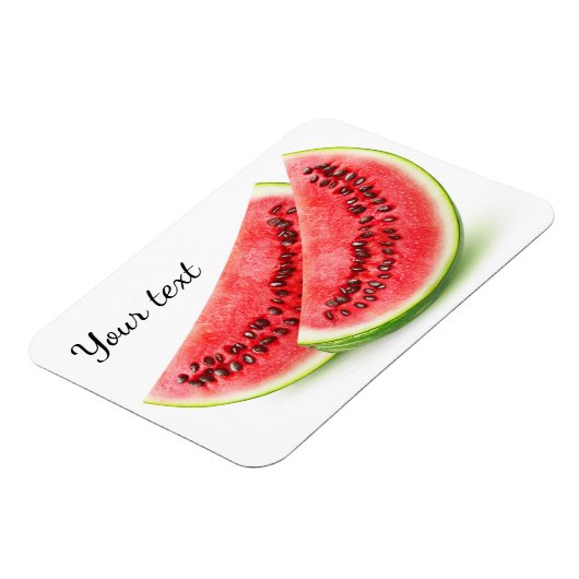 Zwei Scheiben Wassermelone Magnet (Linke Seite)