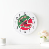 Zwei Scheiben Watermelon Große Wanduhr (Zuhause)